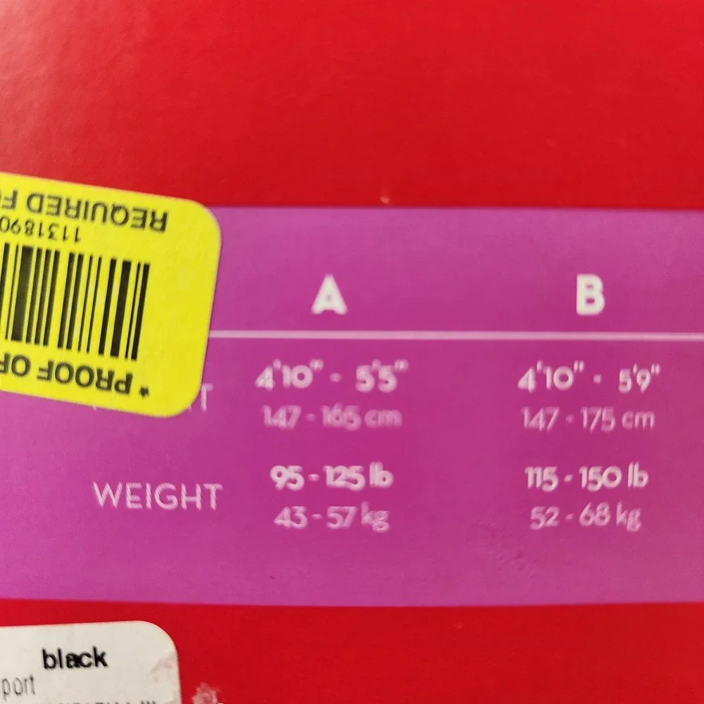 Spanx Sheers Leg Support Shaping Pantyhose Black Size A NEW Compression